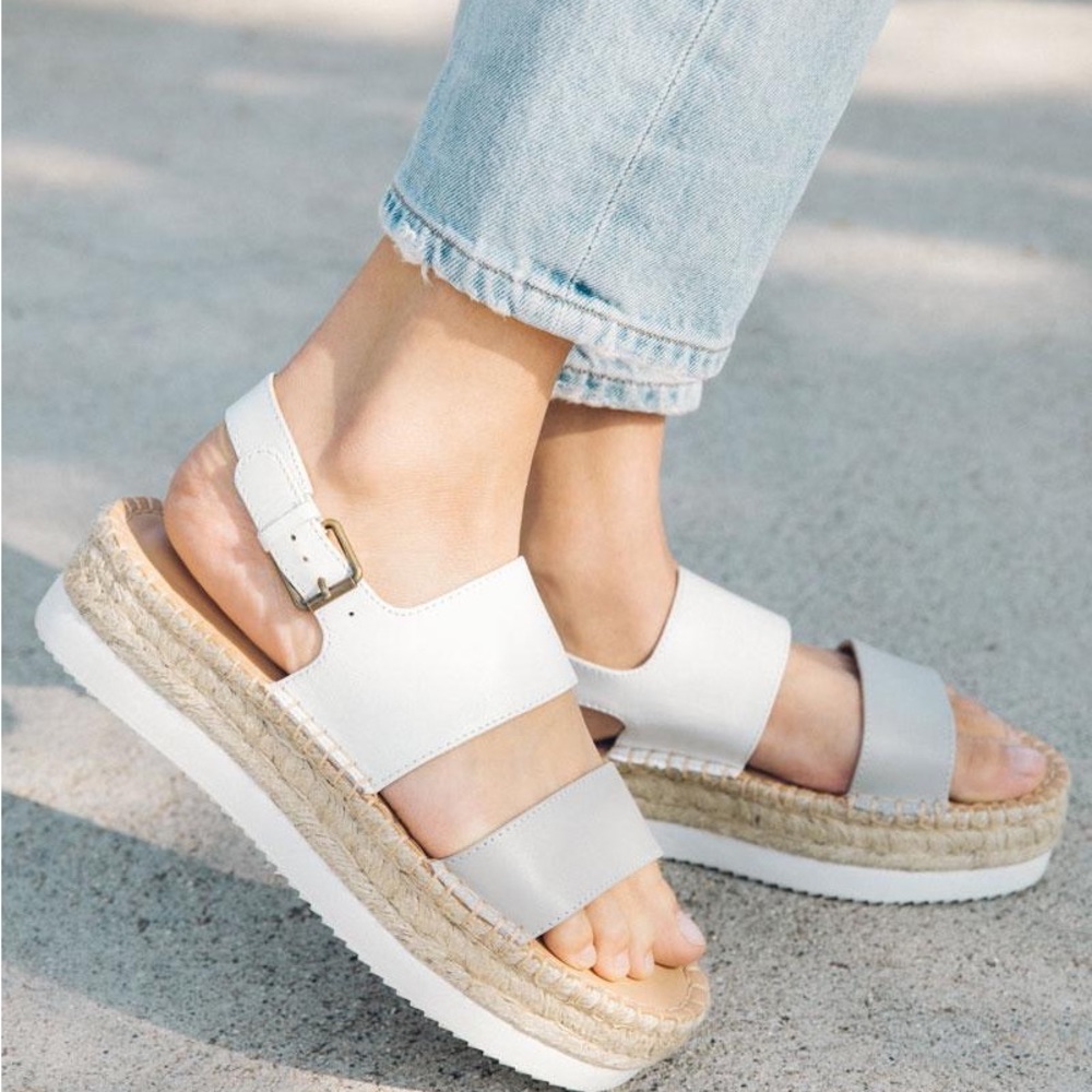 #Soludos Ali sport sandal in size 7 white and gray